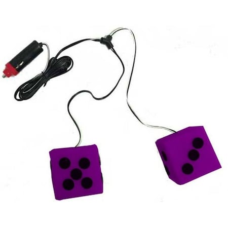 Skilledpower 12 Volt Purple Lighted Dice SK50385